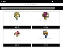 Tablet Screenshot of bonniesfloralboutique.com